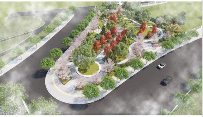 九游体育网站：休憩、散步、打篮球……闵行又有新绿地建好啦(图4)