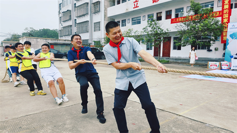 点亮乡村孩子体育梦“公益体彩快乐操场”走进商城县余集镇第二中学(图4)
