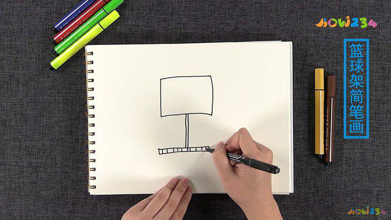 九游体育网站：篮球架简笔画图片