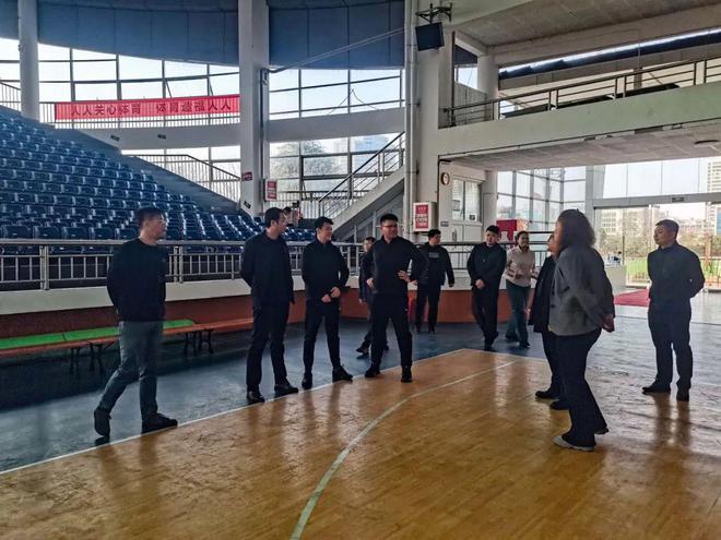 全省新型青少年体育训练阵地现场核查第三组一行来新县实地查看(图1)