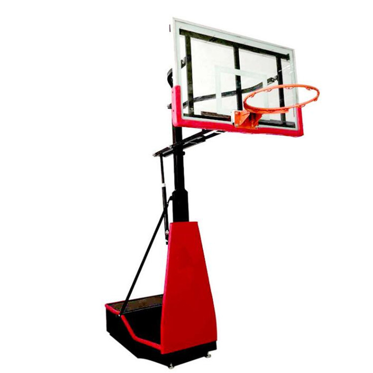 哈密标准篮球架吊式球框静电喷涂处理(图3)